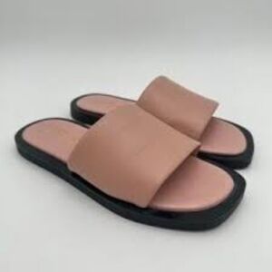 Free People Wren Slip On Sandal Slides Blush Pink Women's Size 7 EU 37